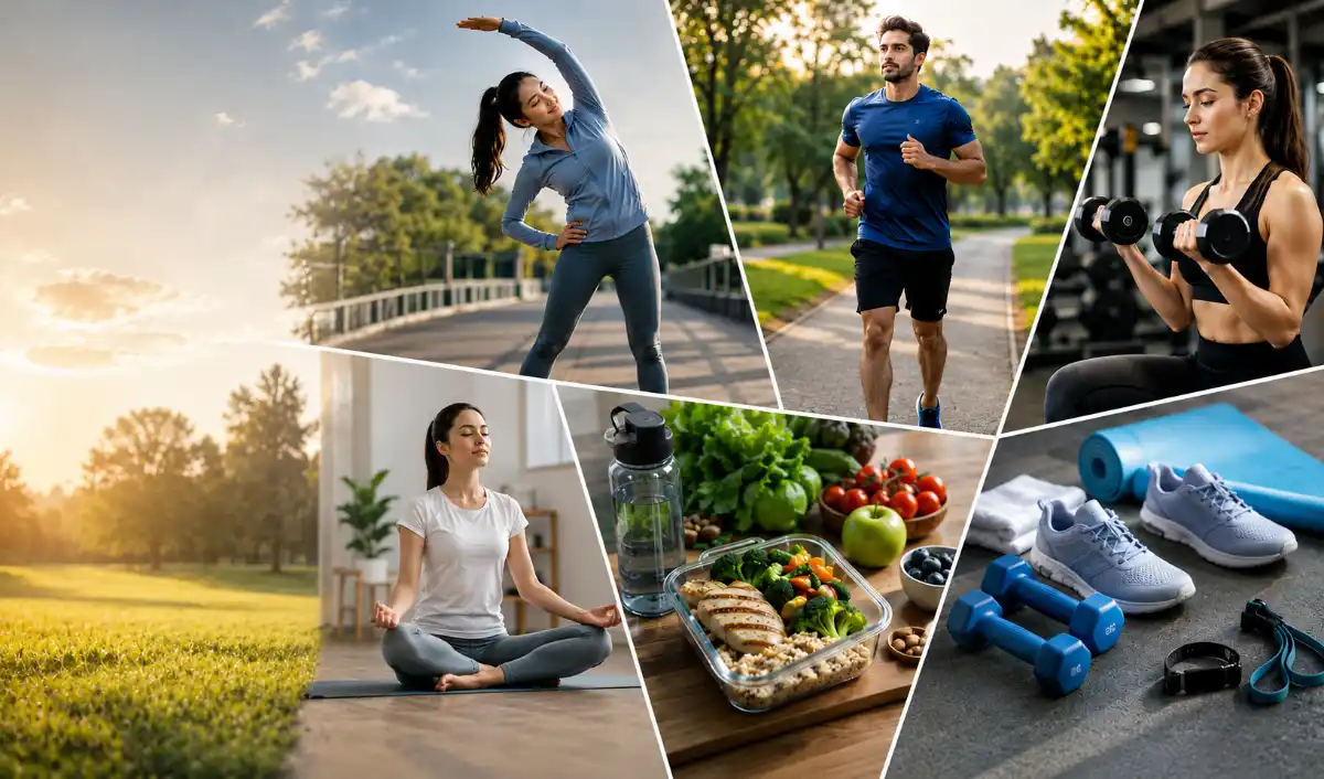 Physical Fitness Tips for Beginners – Beginner workout exercises, healthy diet, stretching, cardio, and fitness guidance