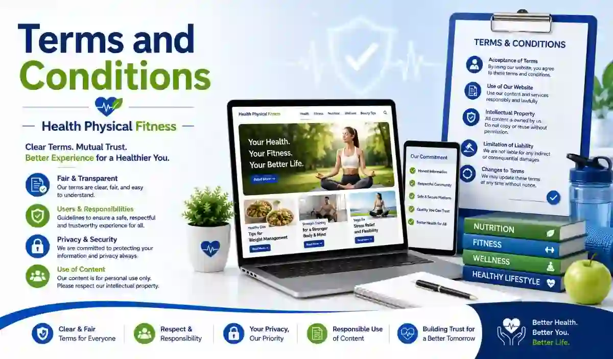 Terms and Conditions Health Physical Fitness