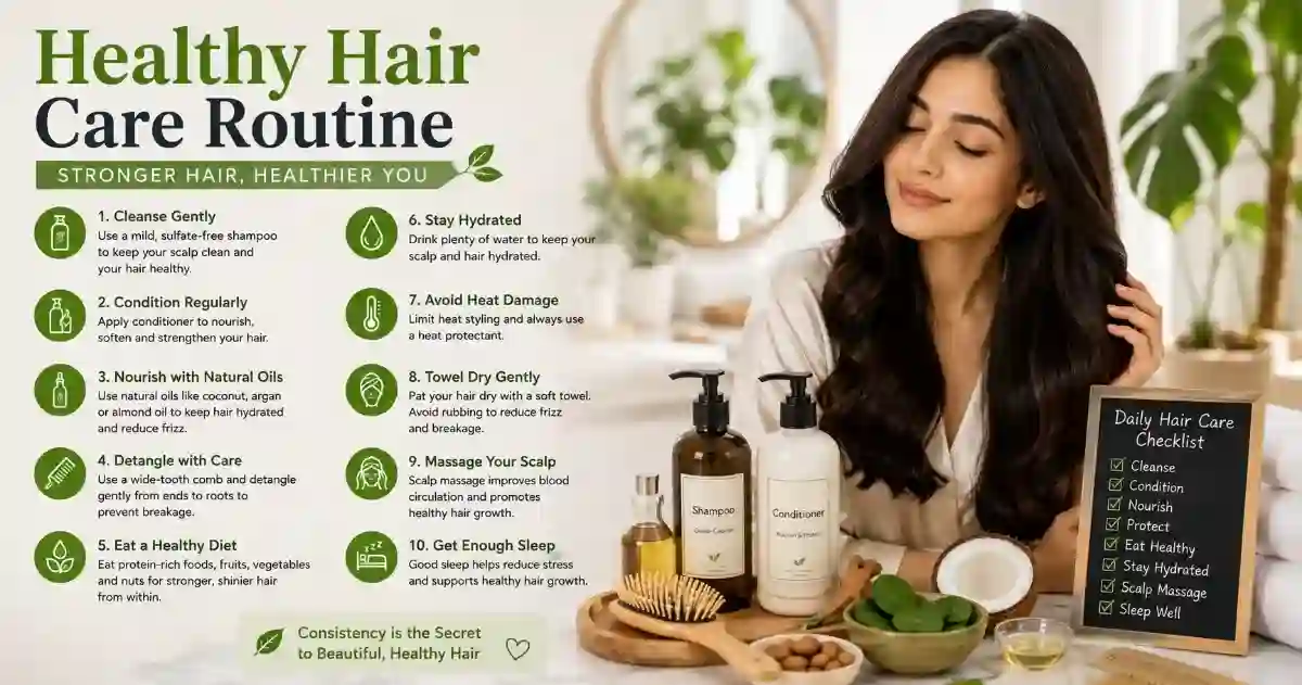 Healthy Hair Care Routine