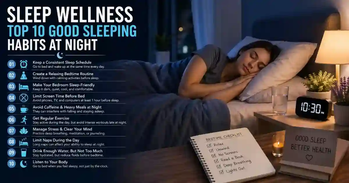 Sleep Wellness Good Sleeping Habits at Night